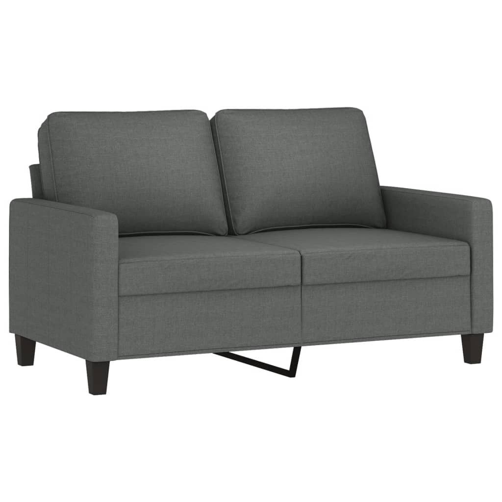 Möbel 2-Sitzer-Sofa Dunkelgrau 120 cm Stoff - Klassische Produktbild 2