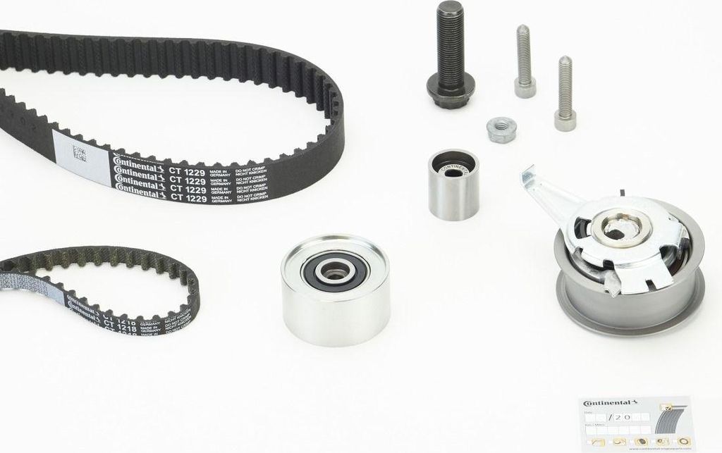 Continental ContiTech CT1229K2PRO Zahnriemensatz für VW Passat Variant (3G5, CB5) T-Roc (A11) Touran (5T1) Golf VIII Schrägheck (CD1) TIGUAN (AD1)