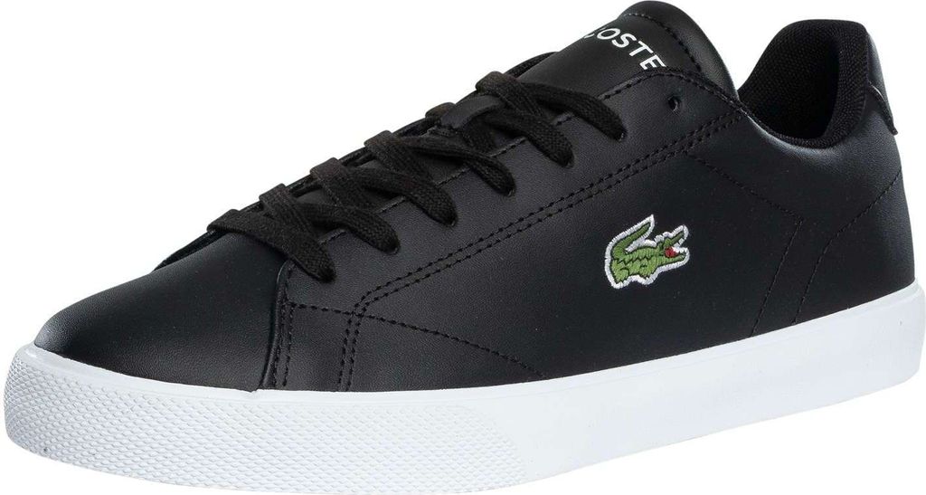 Lacoste Lerond Set 125 2 CMA Leder-Turnschuhe, Schwarz 46 EU