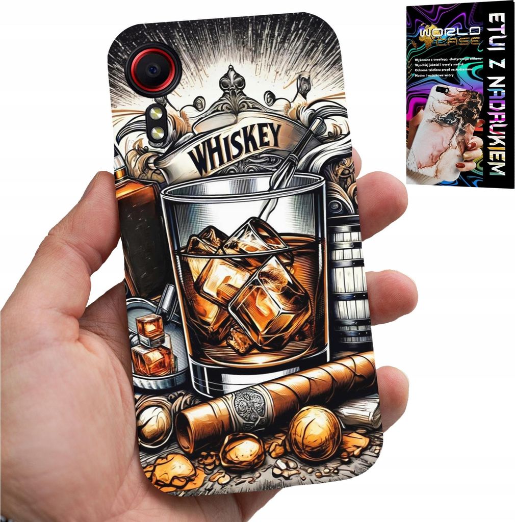 Fall Für Samsung Galaxy Xcover 5 - Whisky Zigarre Zurück Designs Für Männer