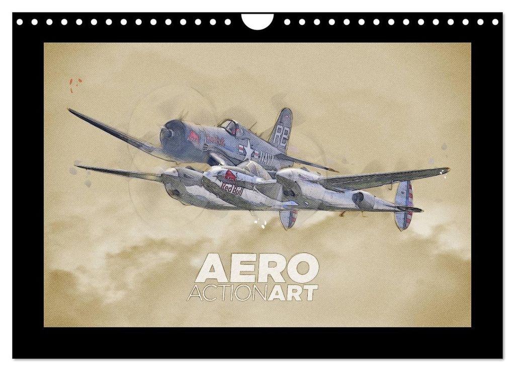Aero Action Art - Luftfahrt Kunst (Wandkalender 2027 DIN A4 quer), CALVENDO Monatskalender