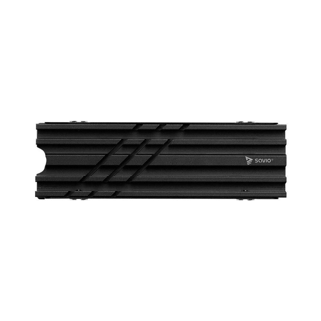 Savio Cooler M.2 NVMe 2280, AK-60 diskams, Luftkühlung, Schwarz, 1 Stück(e)