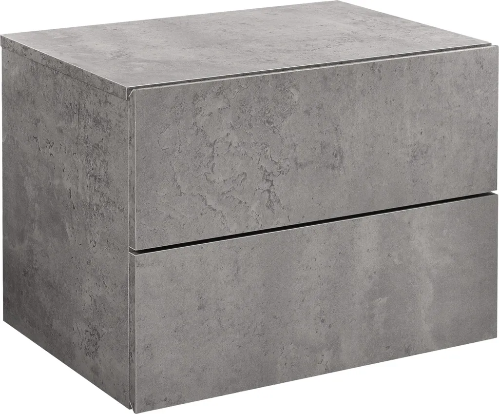 Table de nuit murale Ampfing avec 2 tiroirs pour gagner de la place - 2