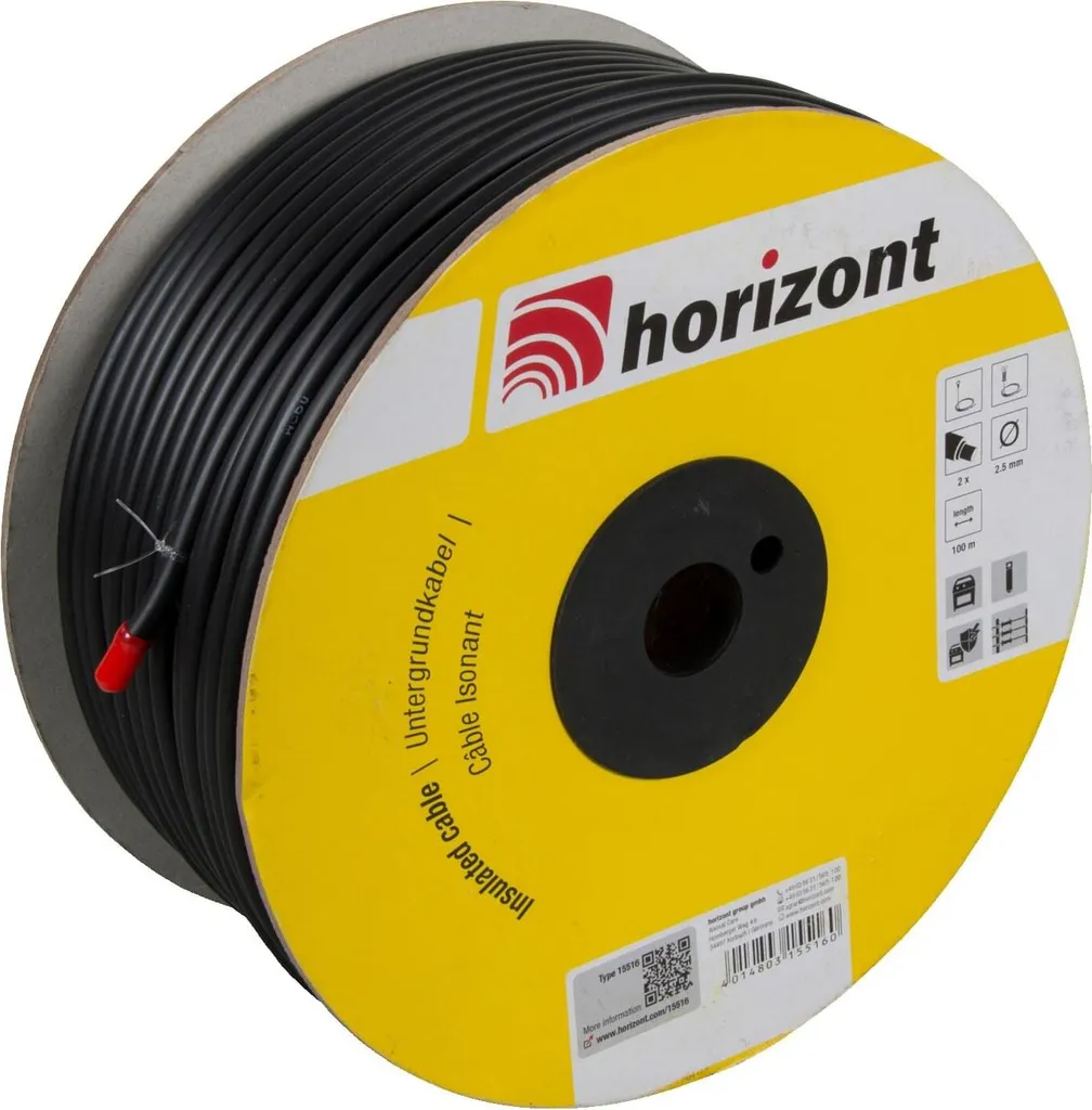 Câble souterrain Horizont 2,50 mm 100m pour clôture électrique durable - 2