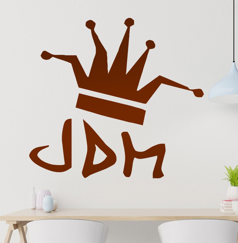JDM King Wandtattoo in 6 Größen - Wandaufkleber Wall Sticker - Dekoration, Küche, Wohnzimmer, Schlafzimmer, Badezimmer