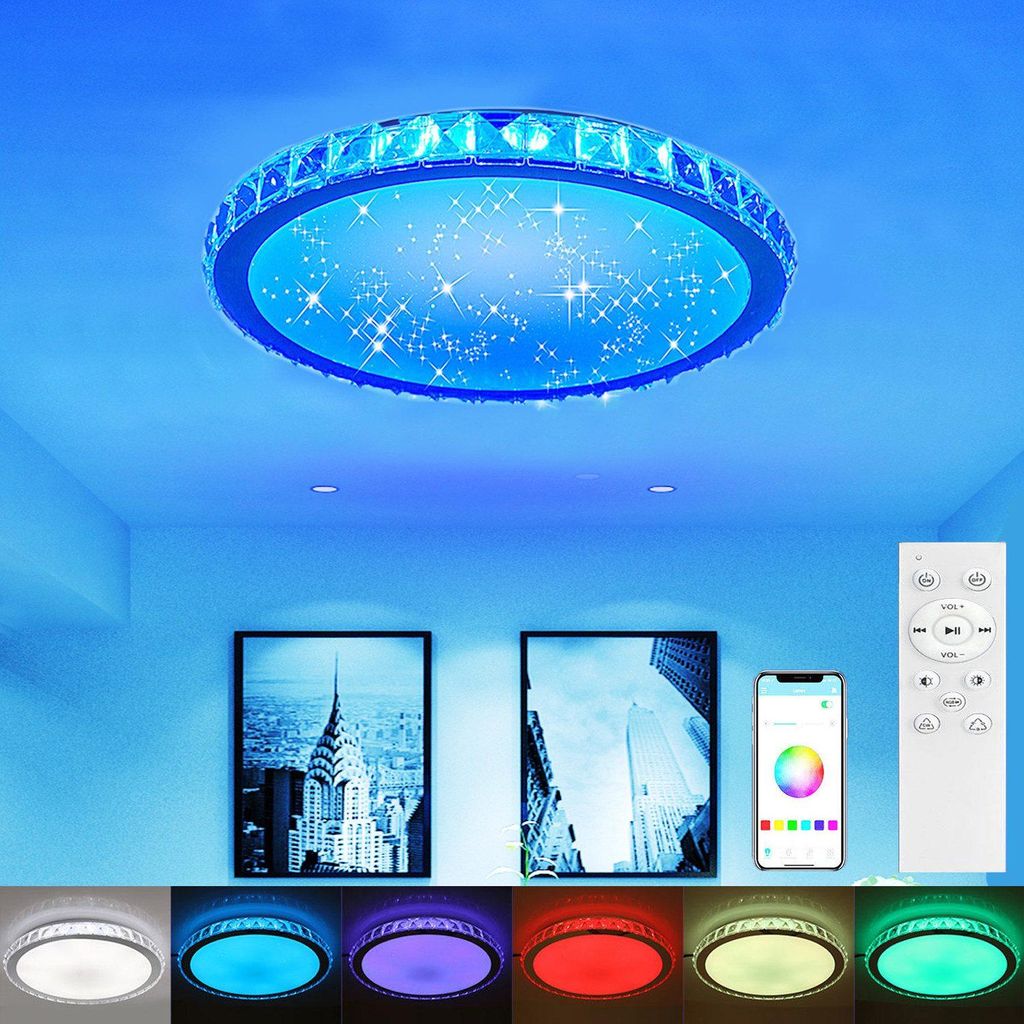 40cm Smart WIFI RGB LED Deckenleuchte Dimmbar Sternenhimme Produktbild 