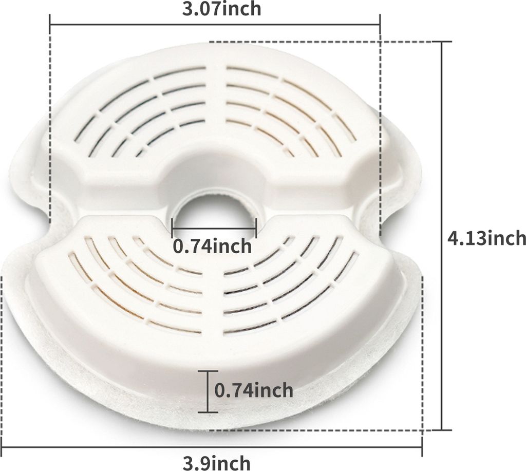 Katzenwasserbrunnen Filter Für Veken – 16 Filter + 16 Schwämme + 3 Bürsten, Ersatzset