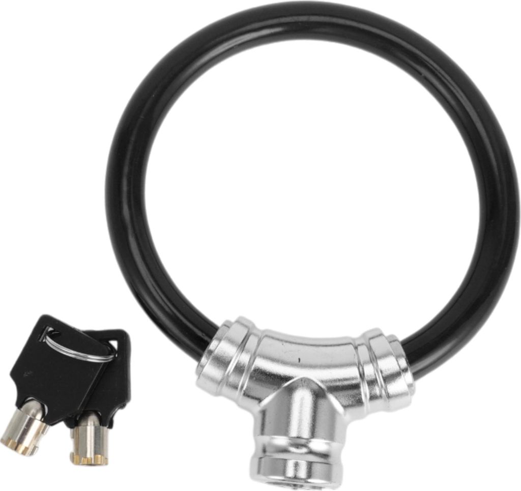 Fahrradschloss mit Schlüssel / Tragbares Ringkabel-Anti-Diebstahl-Fahrradschloss für Mountainbike Rennrad / Mini-Ringschloss Legierung ABS PVC 39...