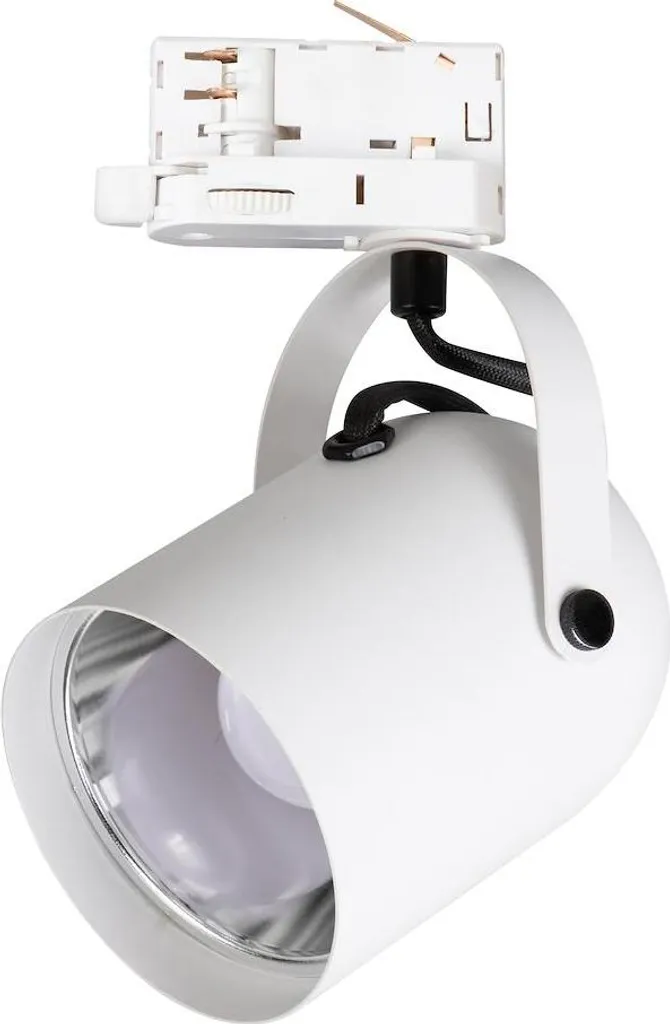 Spot sur Rail Milagro Quber 1 E27 Blanc en Aluminium pour Éclairage LED