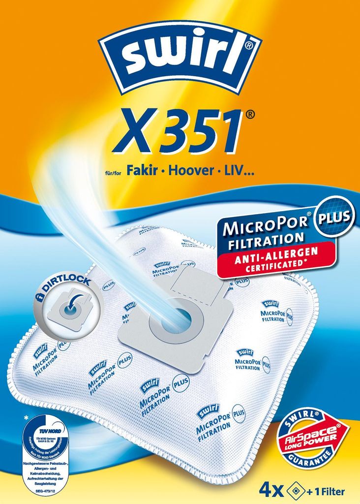 Swirl X 351, Blau, Weiß, Gelb, 241 mm, 166 mm, 76 mm, 220 Produktbild 