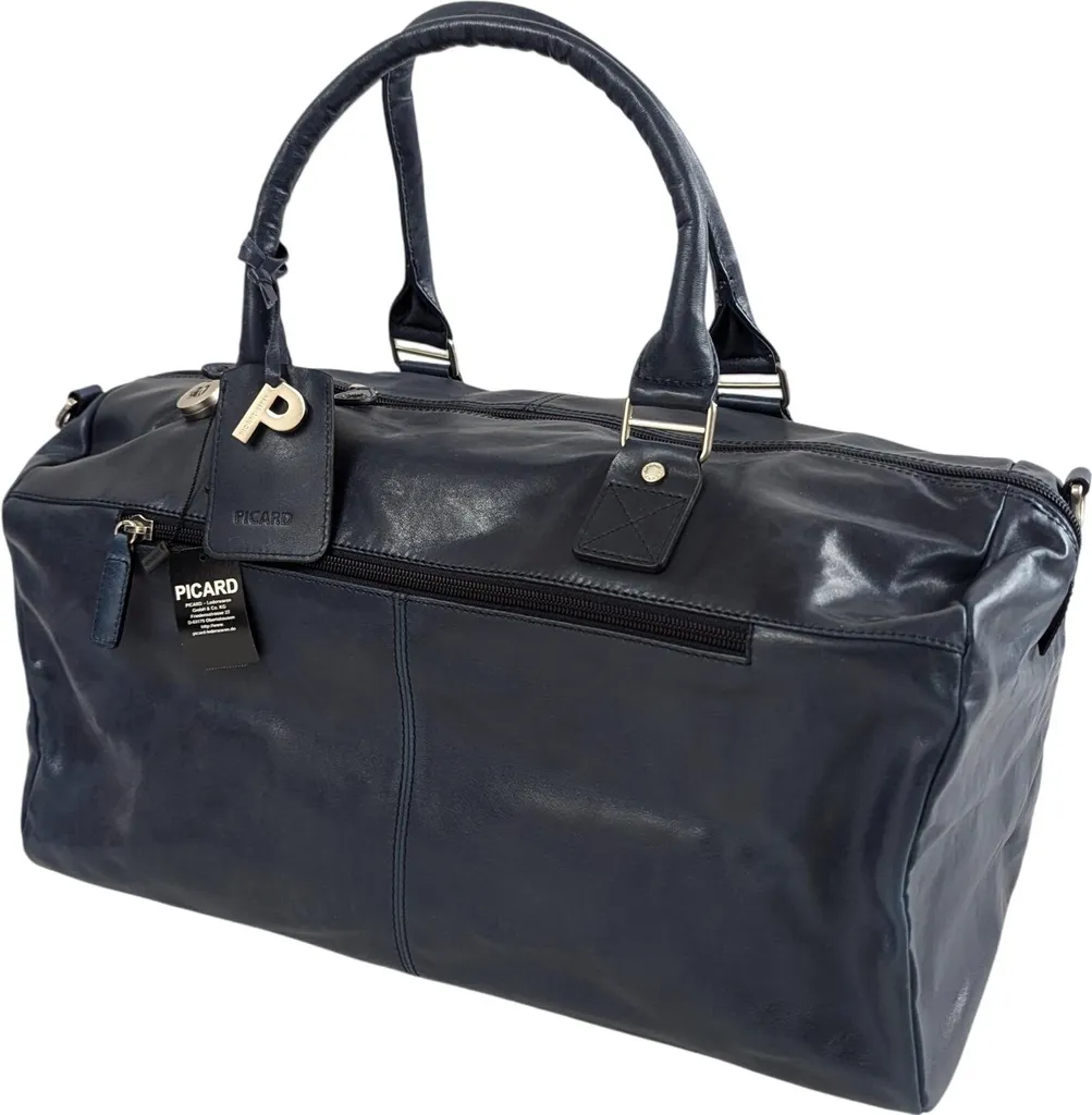 Borsa Weekend Picard Navy: Eleganza Professionale per Trasferte Brevi