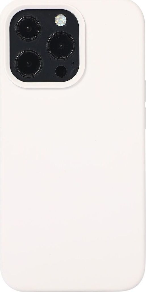 Mobigear Rubber Touch iPhone 14 Pro Max Silikon Hülle Backcover - Weiß