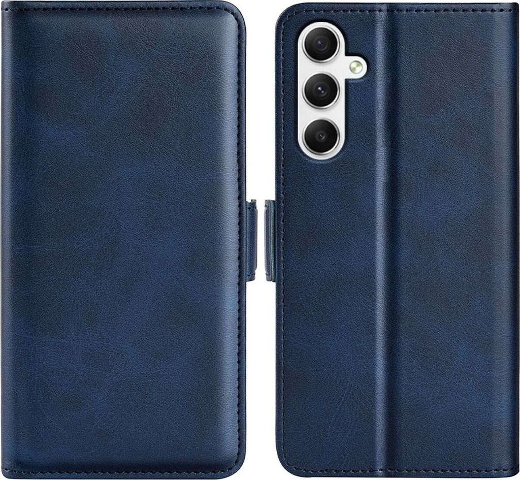 Mobigear Slim Magnet Samsung Galaxy A35 Hülle Klapphülle Geldbörse - Dunkelblau