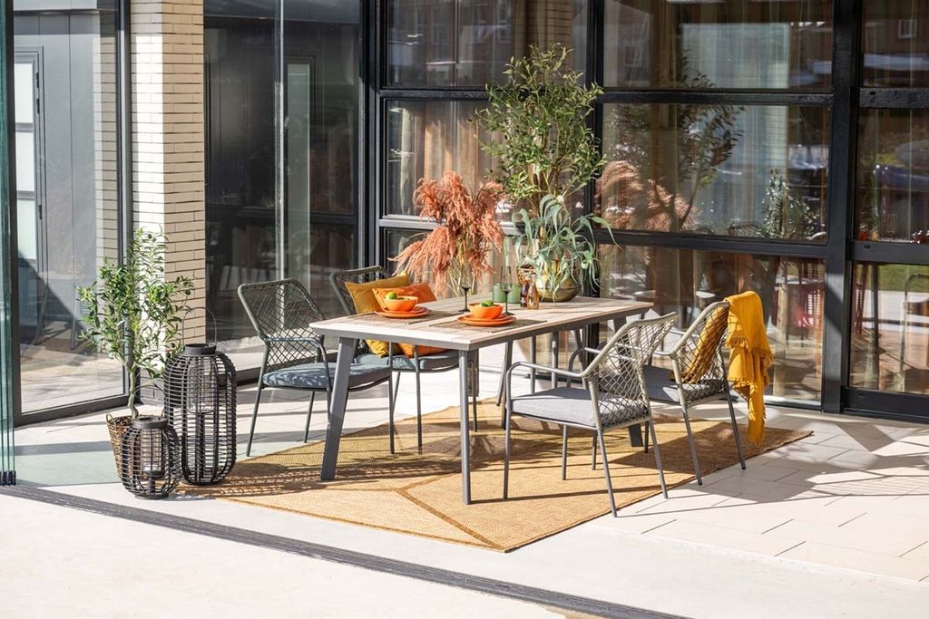 Garden Impressions 5-teiliges dining Set Dido und Vigo moss grün