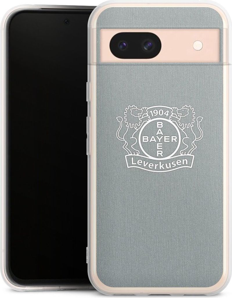 DeinDesign Handyhülle für Google Pixel 8a Silikon Hülle Case Smartphone Schutzhülle Bayer 04 Leverkusen Offizielles Lizenzprodukt Wappen