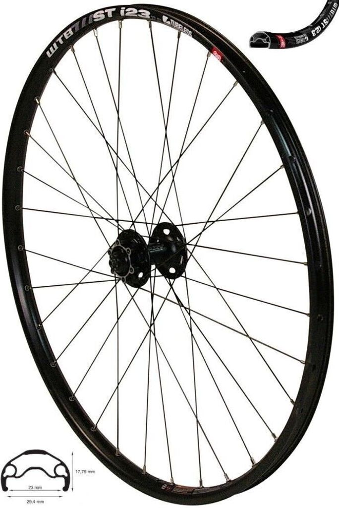Ruota Anteriore Redondo 27,5 Pollici Con Mozzo Dinamo DH-3D32 – Cerchio WTB, Disco, Alluminio