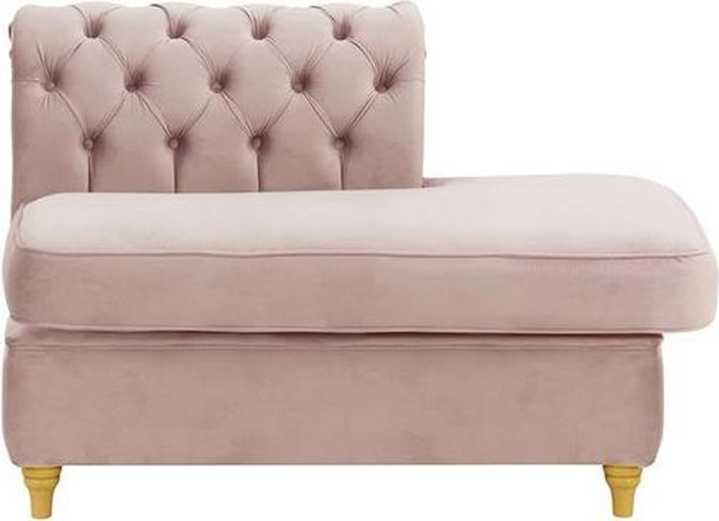 Chesterfield Modul - Abschlusselement rechteckig, rechts (ESR)-Velluto 14-like oak