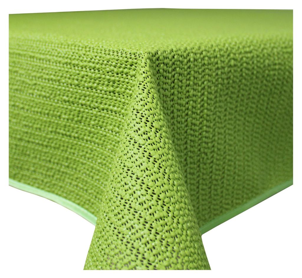 Garten Tischdecke Outdoor PVC rechteckig 130x220 cm Grün Produktbild 