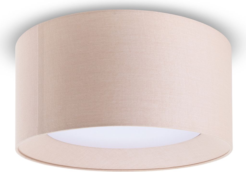 Deckenlampe Esstisch Deko Wohnzimmer Modern Büro Rund Lampenschirm Stoff E27