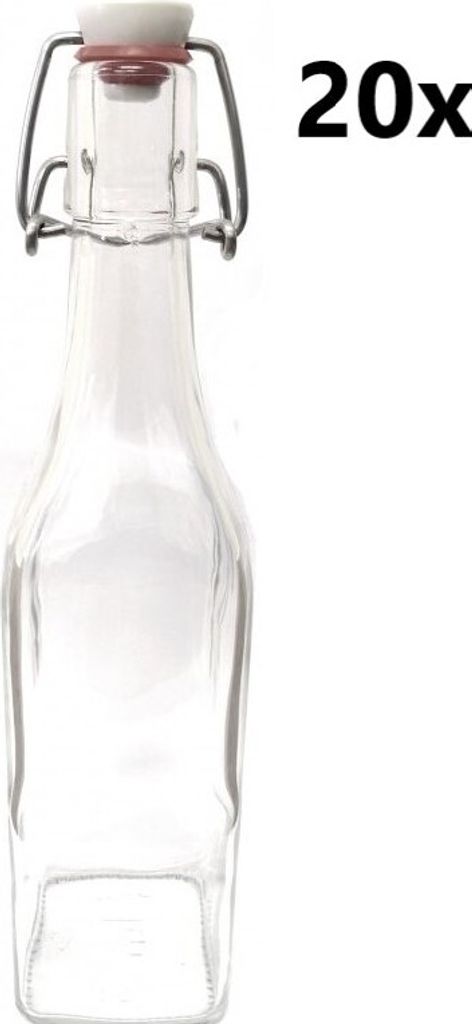 Lahev hranatá 0,5 l s patentním uzávěrem čirá 20 ks, Počet Obrázek produktu 