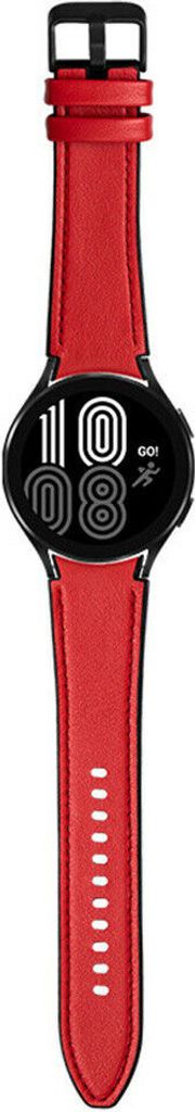 Strap-it Samsung Galaxy Watch 5 - 40mm Hybrid- Lederarmband (Rot)