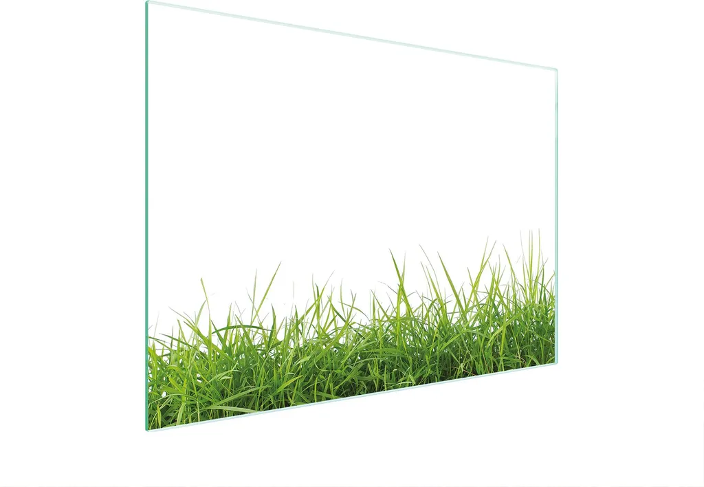 Offerta Tagliere Vetro Bianco Erba 30x22 - Piastra Multiglass Economica