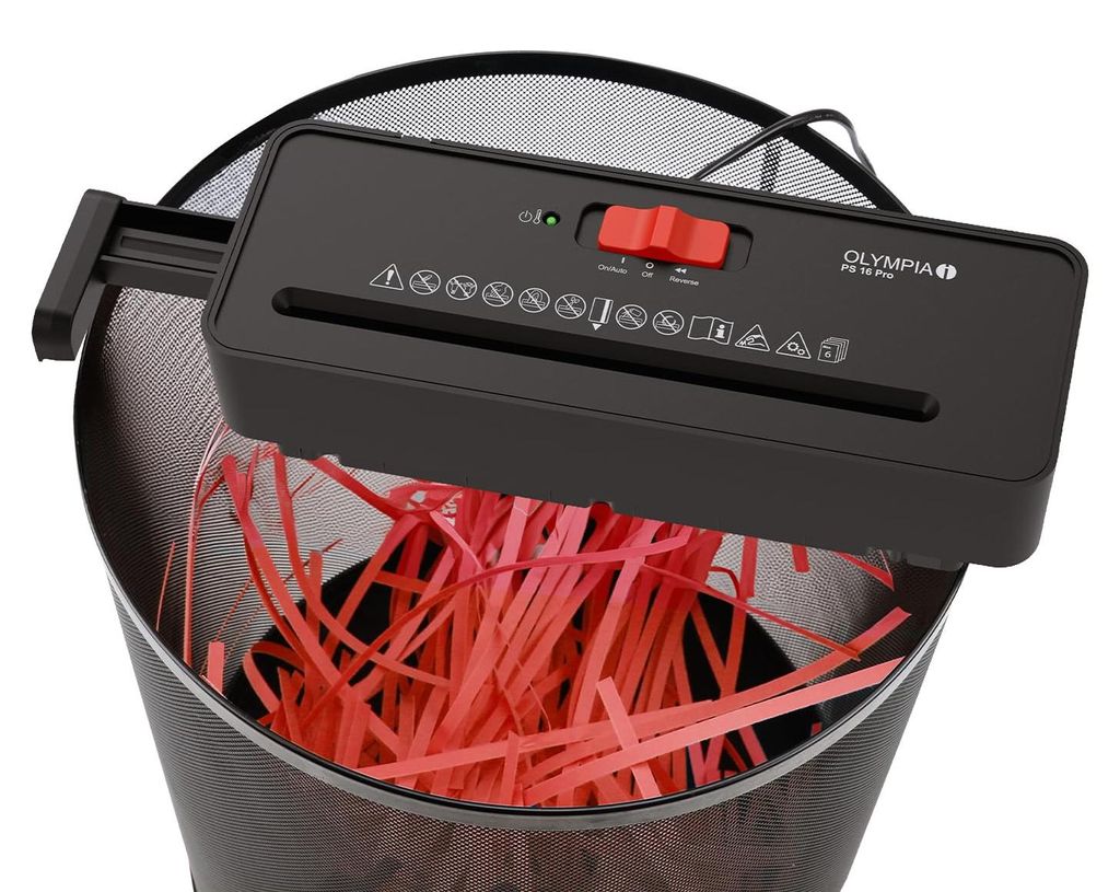 Olympia Aktenvernichter PS 16 Pro schwarz Produktbild 