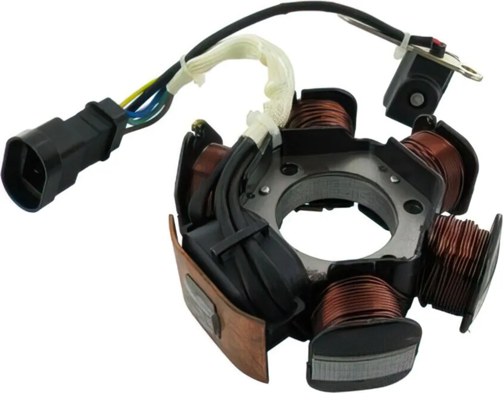 Stator pour volant Piaggio avec bobinage renforcé haute tension