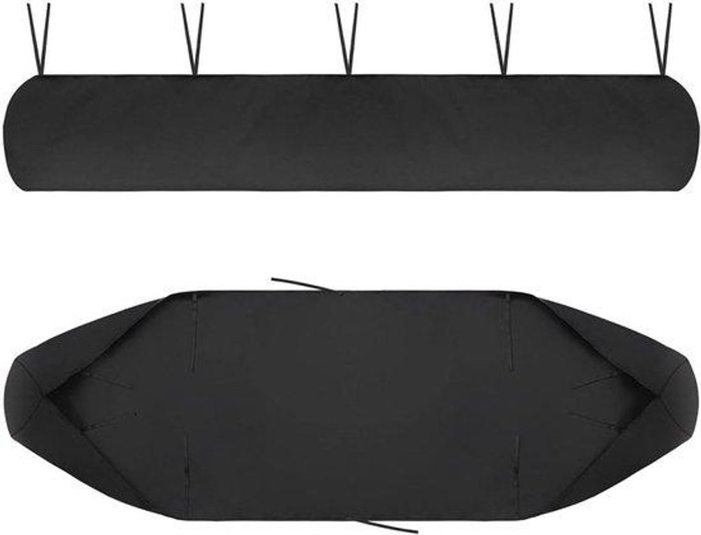 Luifelhoes 420D Oxford - UV-Schutz - wasserdicht - Winterbeschutzung - für Terrasse-Möbel (35 m schwarz)