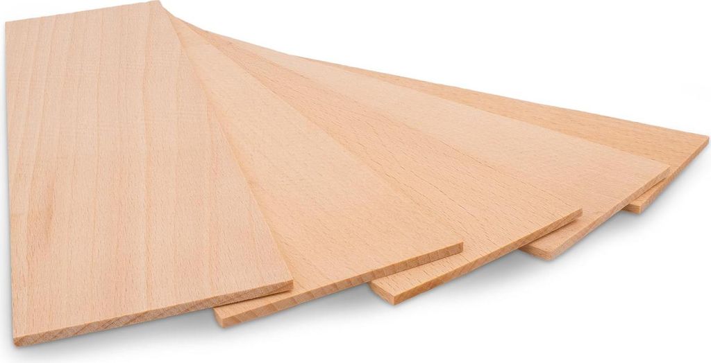 Metrie | Bh258A Bastelbrett Buchenholz | 258 x 70 x 3 mm