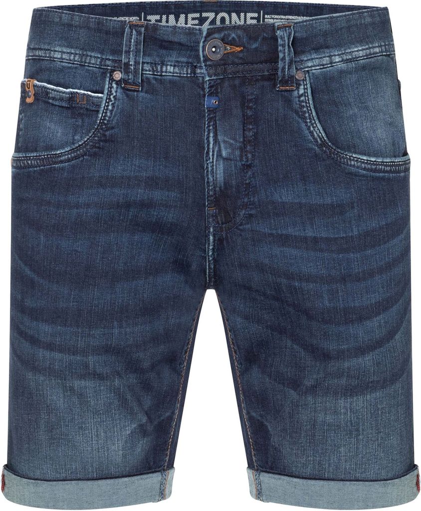 Timezone Denim Shorts mit Rissen und Umschlag Größe: 38W