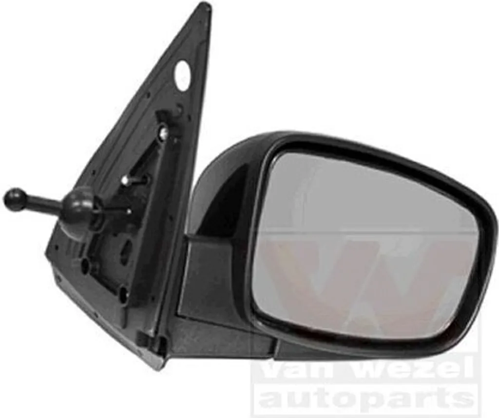 Rétroviseur Hyundai i10 PA Noir Mat - Verre Grand Angle Haute Résistance