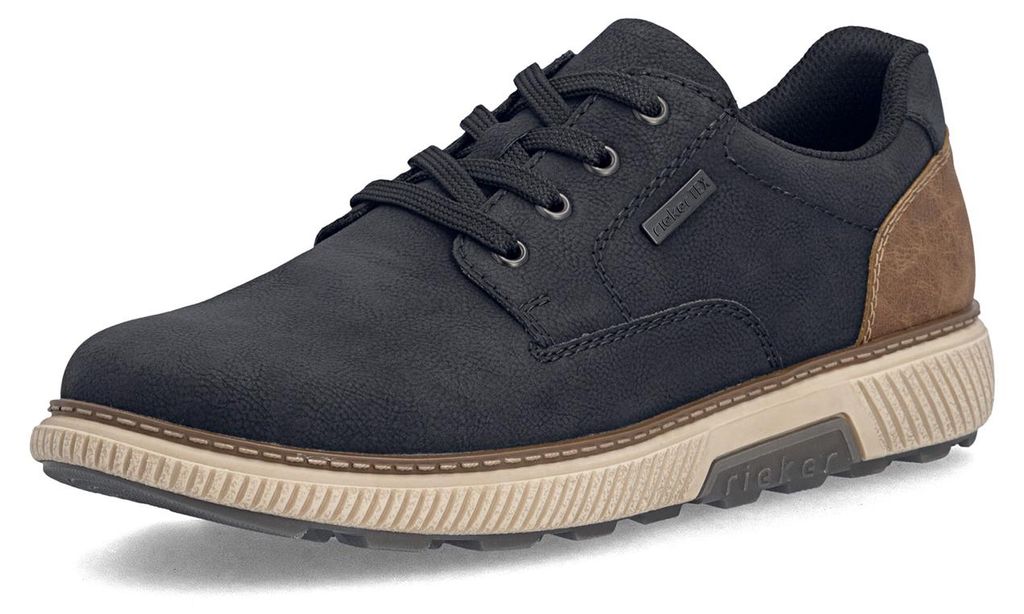 Rieker Herren Sneaker Low B3317-00 schwarz Freizeitschuh, Schuhgröße:44 EU