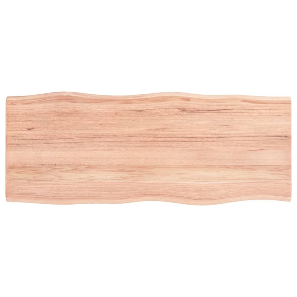 vidaXL Tischplatte 100x40x2 cm Massivholz Eiche Behandelt Produktbild 
