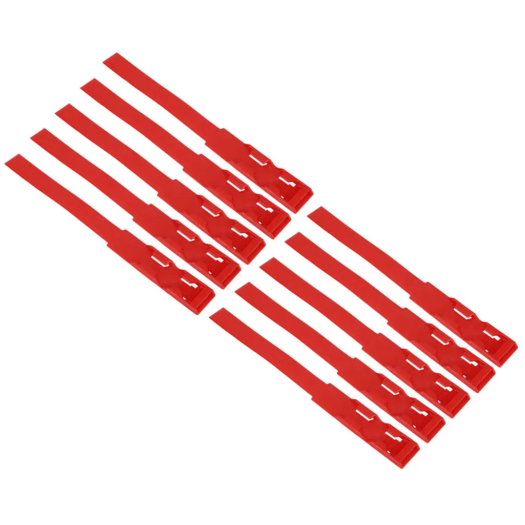 Anneau d'identification bétail en nylon robuste avec boucle de sûreté - 7
