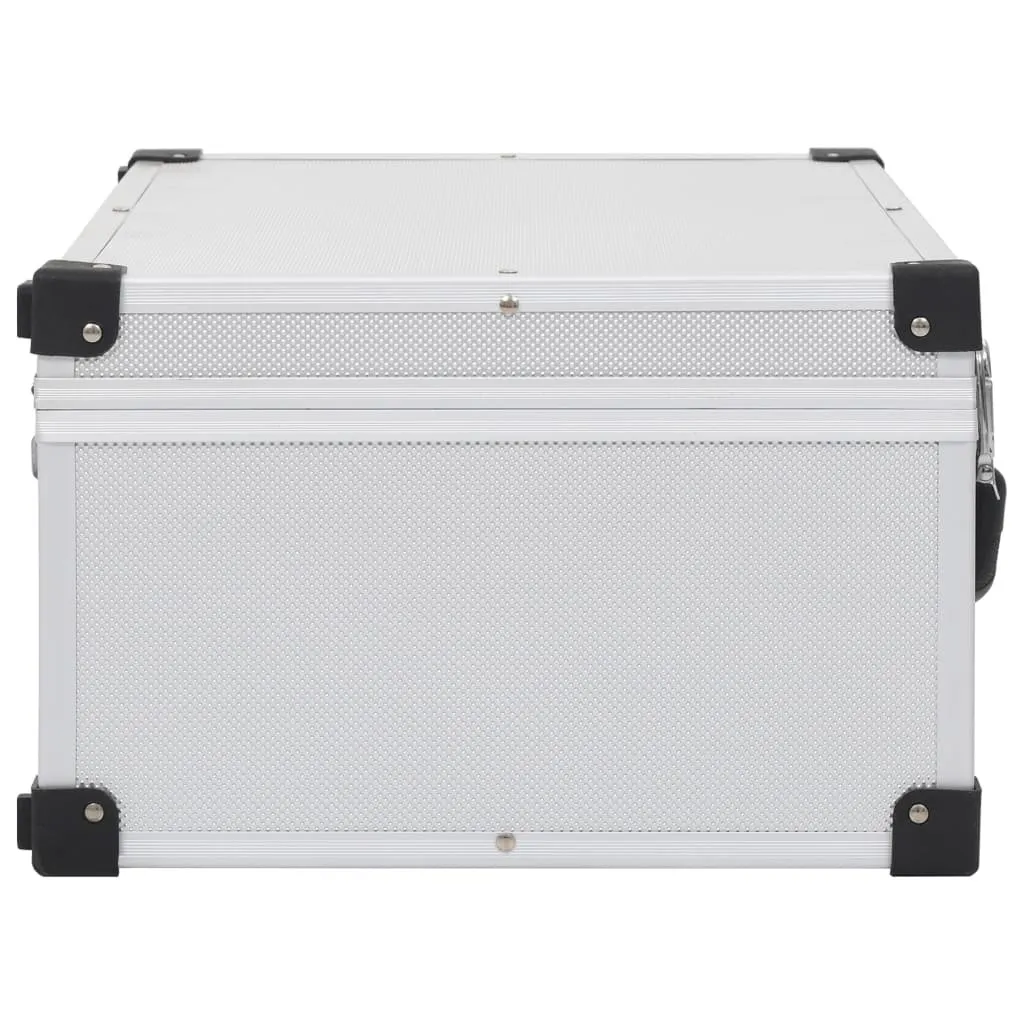 Coffret CD en Aluminium et ABS Argenté pour 60 Disques - Modèle Pro 01 - 4