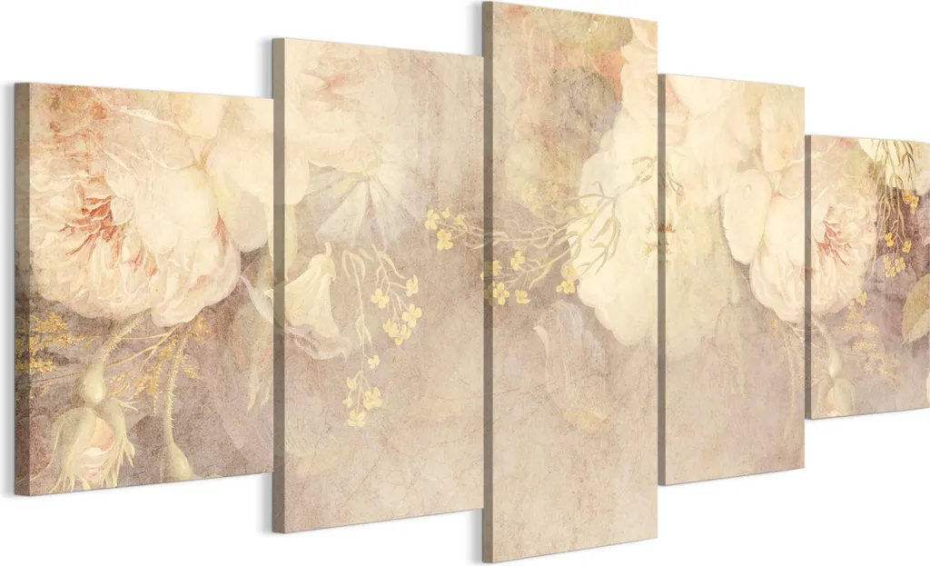 Quadri da Parete LUMASOUL 150x75: Arte Floreale per Soggiorno Moderno