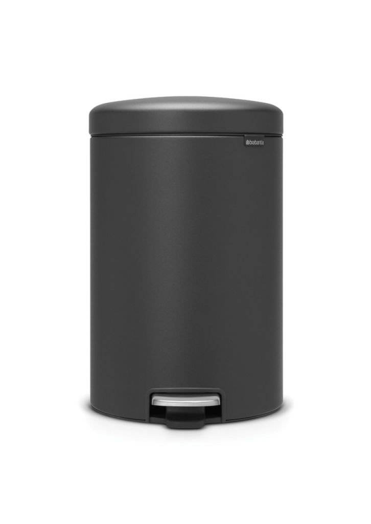 Brabantia 114182, 20 l, Rund, Kunststoff, Grau, Terrasse, Kunststoff