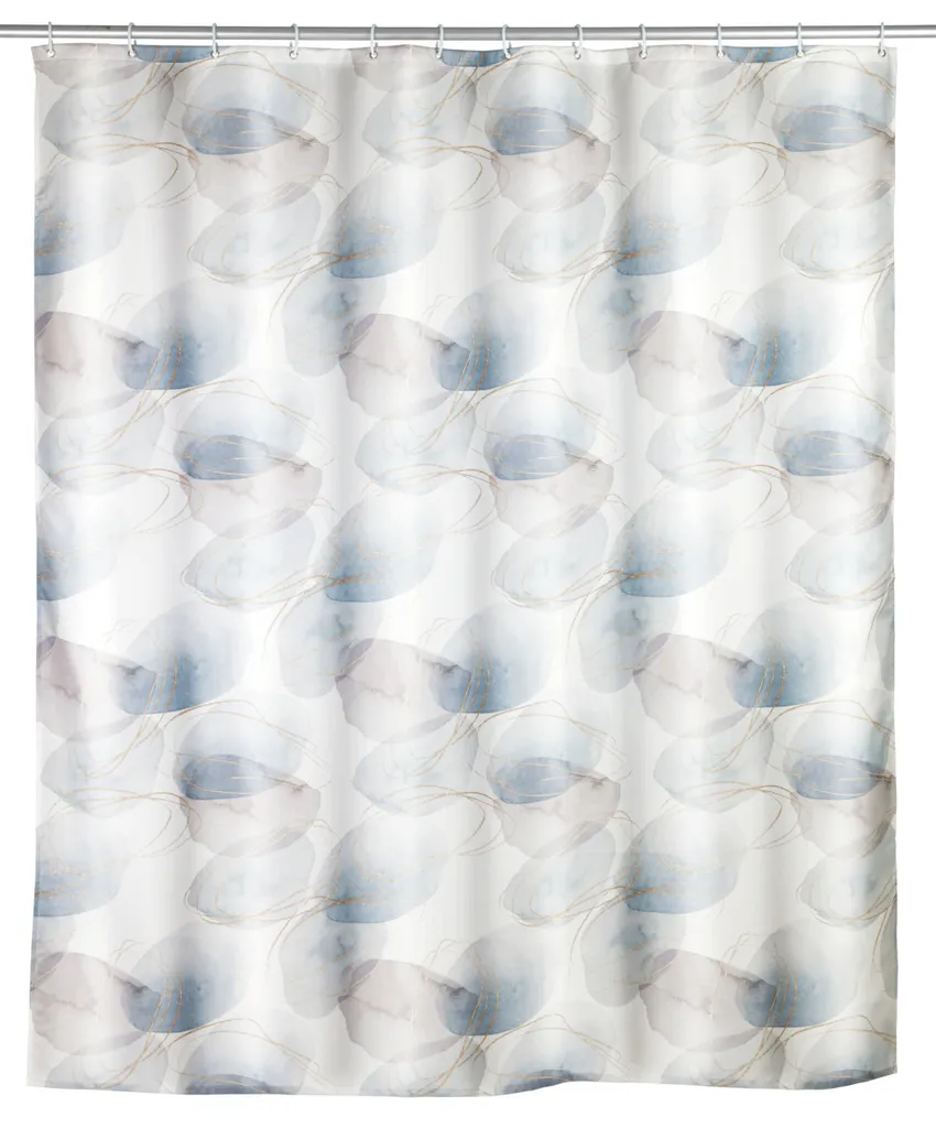 WENKO Navan Tenda Doccia Tessile 180x200 cm con Anelli | Acquista Online