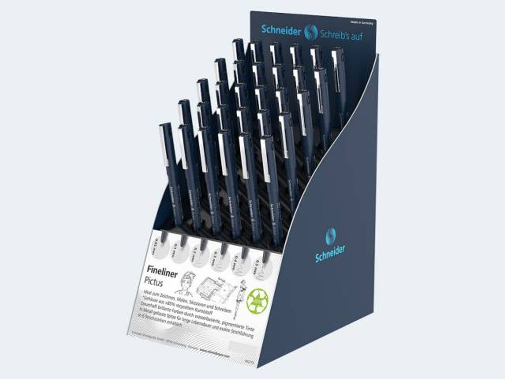 Schneider Fineliner Pictus 30er Display, sortiert
