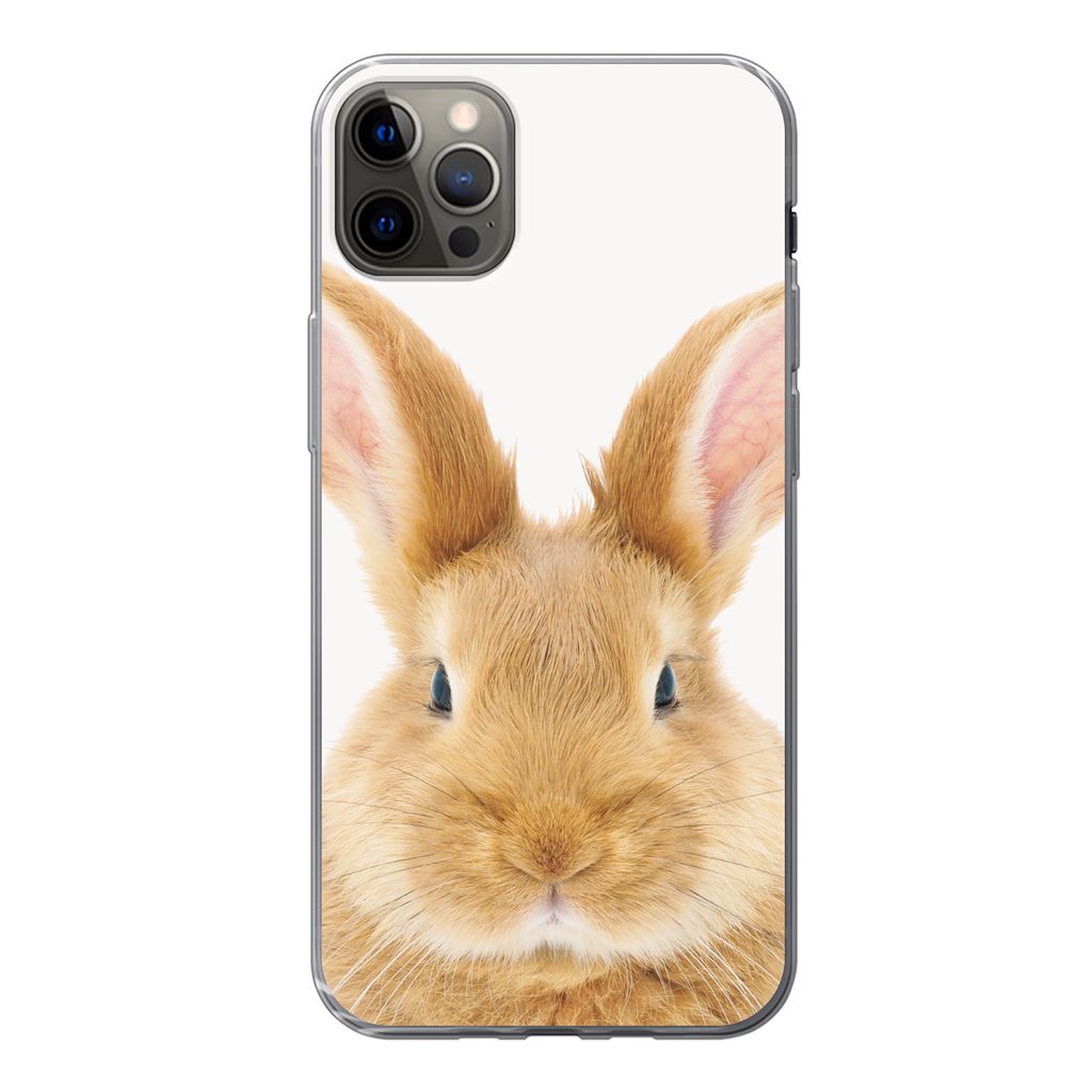 MuchoWow Handyhülle Schutzhülle Hülle für iPhone 13 Pro Max Kinder - Kaninchen - Kind - Mädchen - Jungen Silikon Softcase Handy Hülle - Mob...