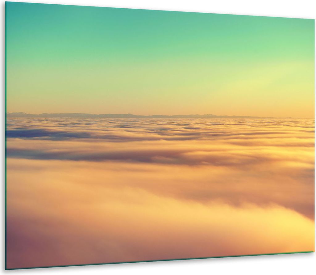 Herdabdeckplatten Glaskeramikkochfeld-Abdeckung Spritzschutz Glas 60x52cm Himmel