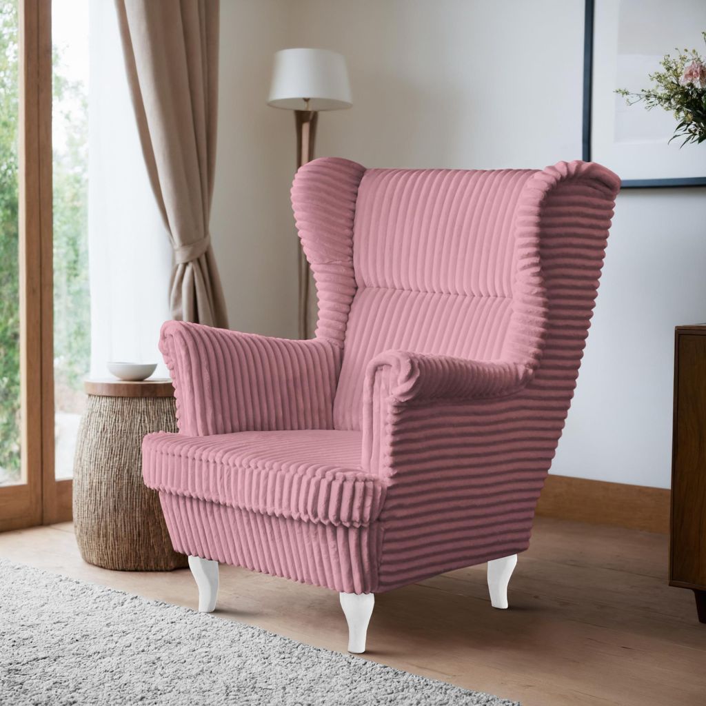 Sessel Moderner, bequemer, weicher, eleganter Sessel FELIX Farbe: Hellbeige(Tilia62)/ Beine:weiß
