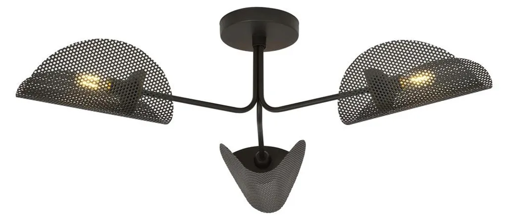 Suspension GOMEZ Noire 3xE14 Emibig en Métal - Design Moderne 87cm