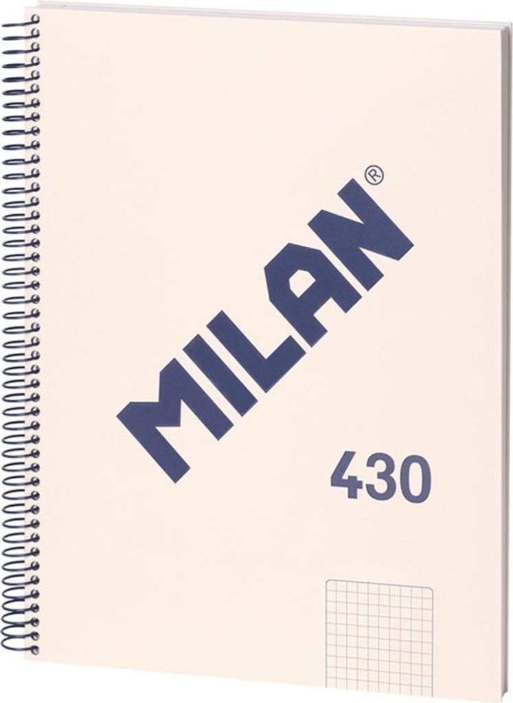 Notizbuch A4, 80 Seiten, kariert, beige MILAN