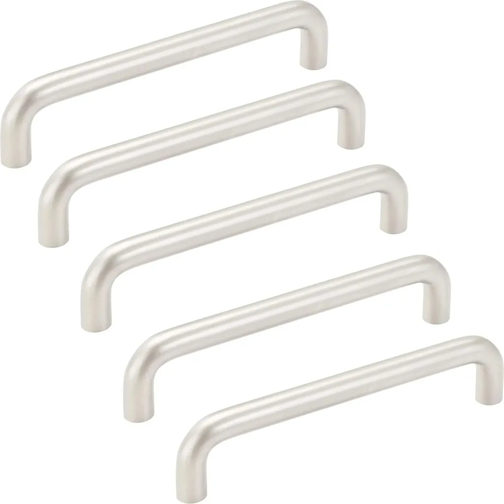 20 poignées de meuble SOTECH SW115 BA 160 mm aspect inox mat incurvées