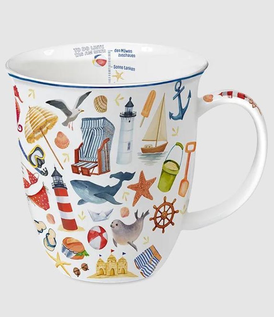 Kaffeebecher Tag am Meer, Tasse, Teetasse, Urlaub
