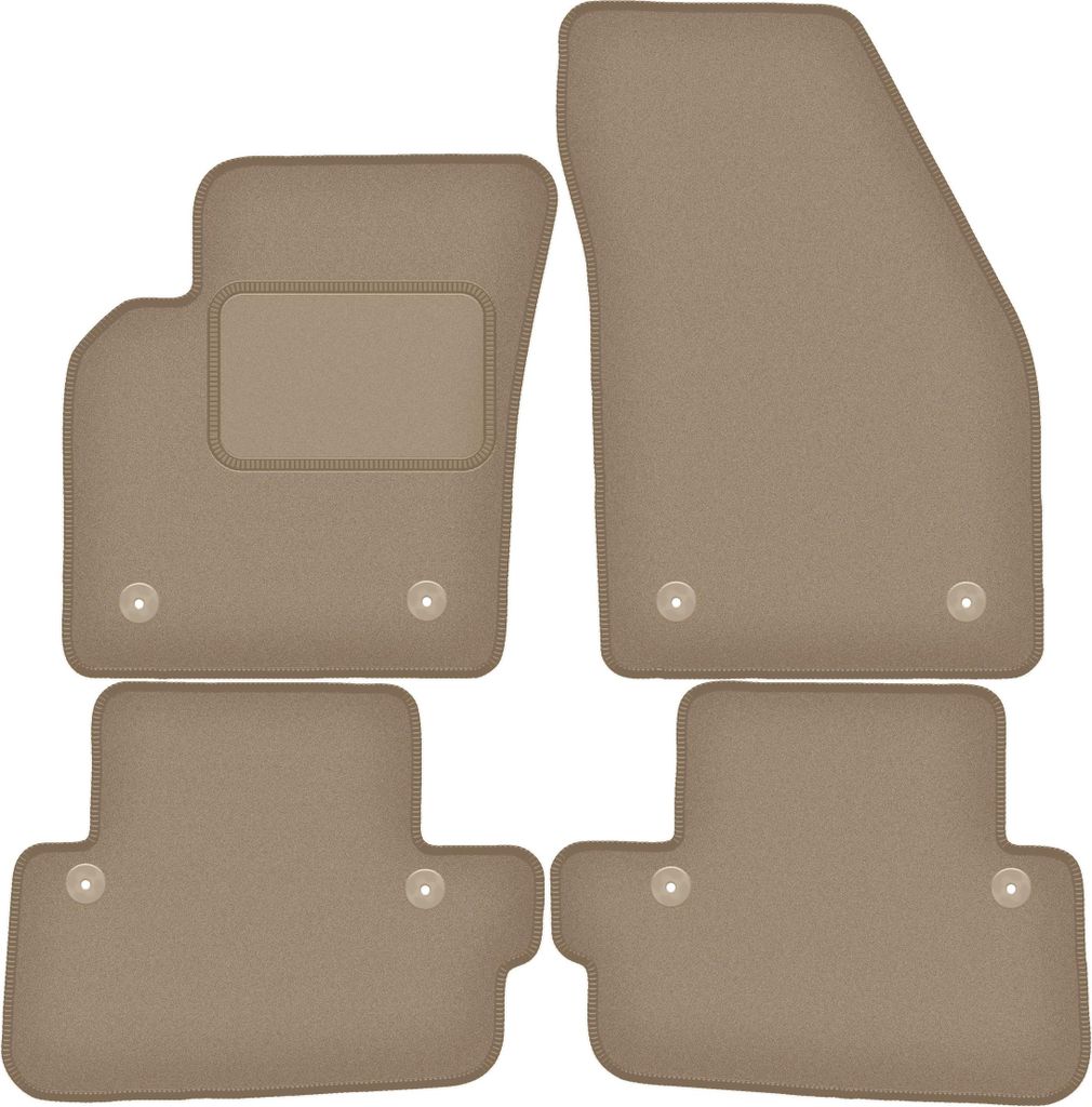 Velours-Autoteppiche für: Volvo C70 II Coupé (2005–2013) Beige