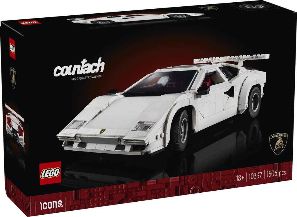 Lego Icons Lamborghini Countach 5000, seltene Produktbild 