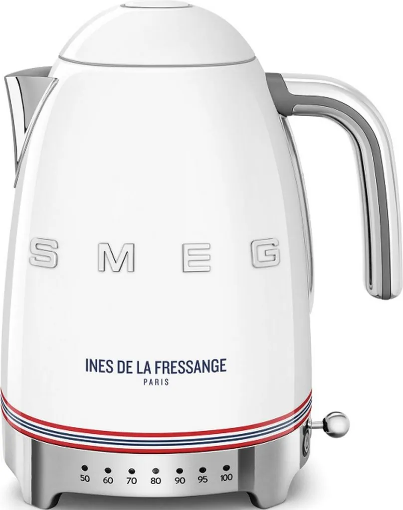 Bouilloire température réglable Smeg KLF04IDFEU Blanc Années 50
